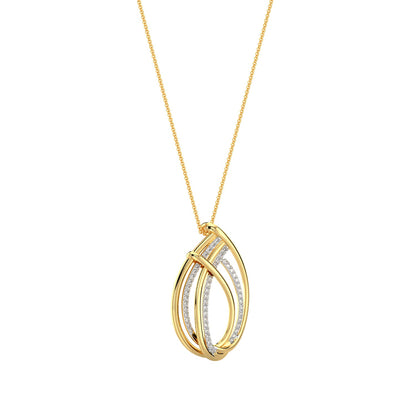 Forever Shine Diamond Pendant-Yellow Gold