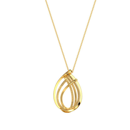 Forever Shine Diamond Pendant-Yellow Gold