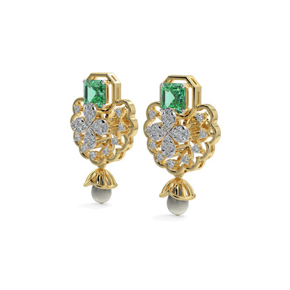 Velvet Night Gems Earrings-Yellow Gold