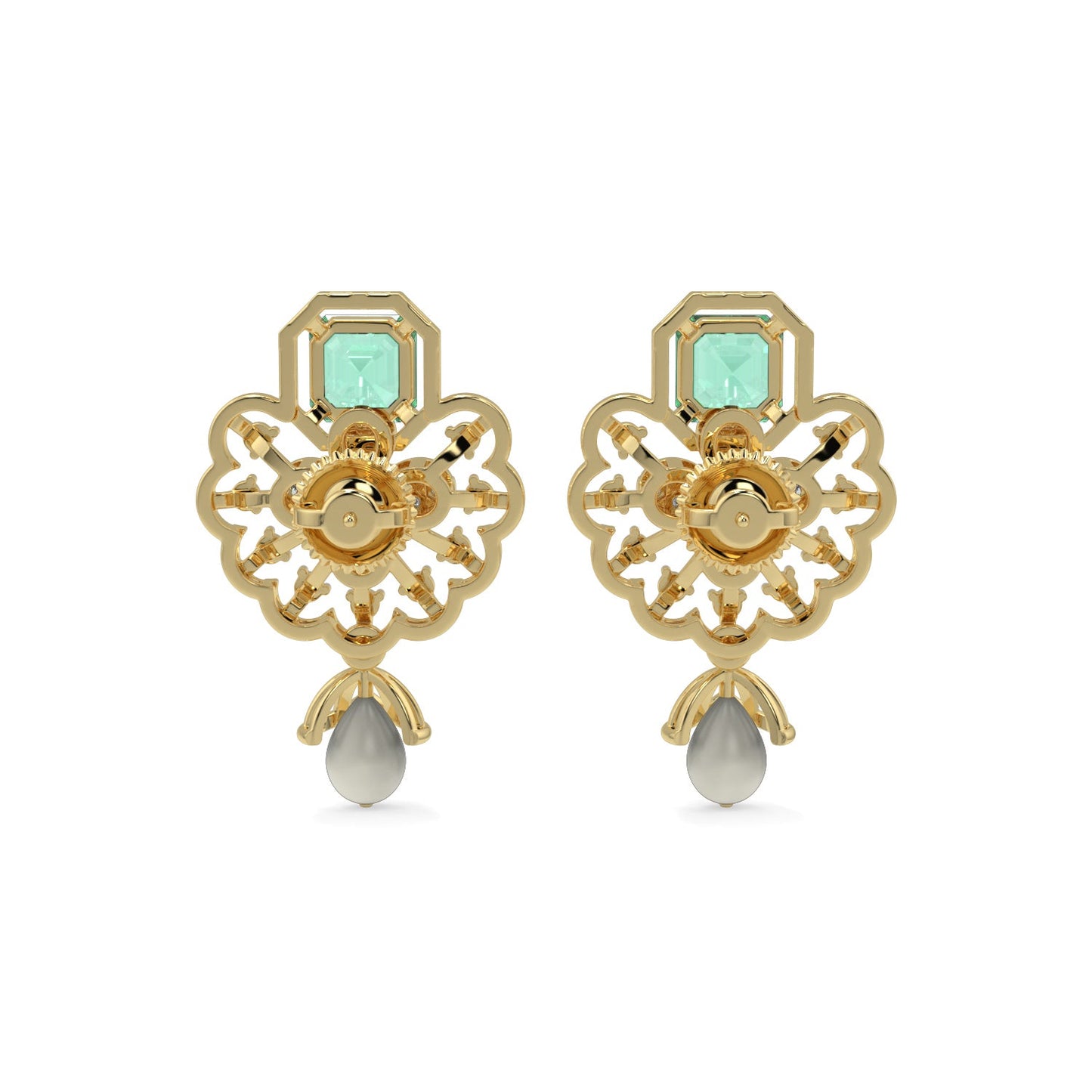 Velvet Night Gems Earrings-Yellow Gold