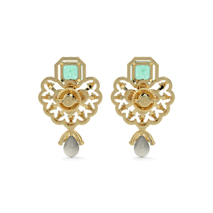 Velvet Night Gems Earrings-Yellow Gold