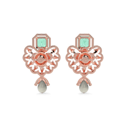 Velvet Night Gems Earrings-Rose Gold