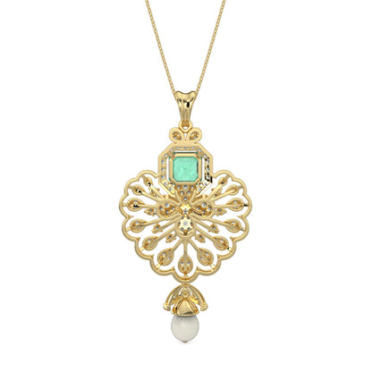 Velvet Night Gems Pendant-Yellow Gold