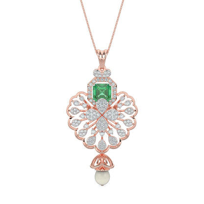 Velvet Night Gems Pendant-Rose Gold