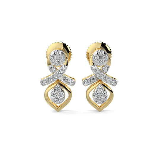 Twilight Drop Earrings-Yellow Gold