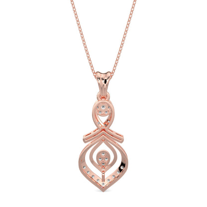 Twilight Drop Pendant-Rose Gold
