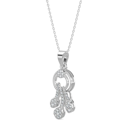 Everyday Charms Pendant-White Gold
