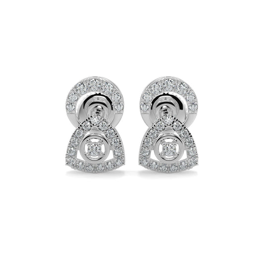 Whisper in the Winds Studs-White Gold