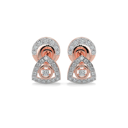 Whisper in the Winds Studs-Rose Gold