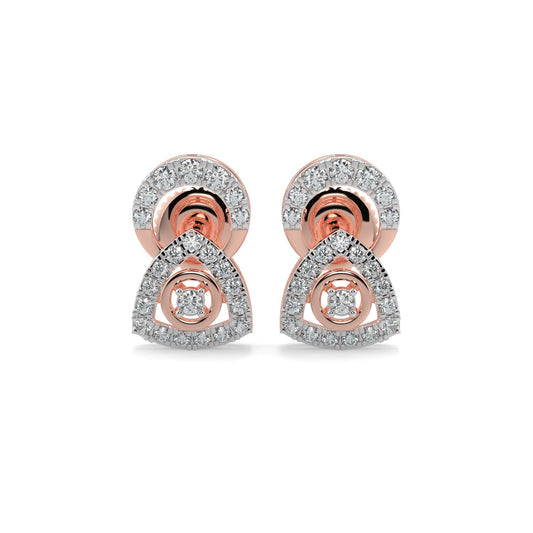 Whisper in the Winds Studs-Rose Gold