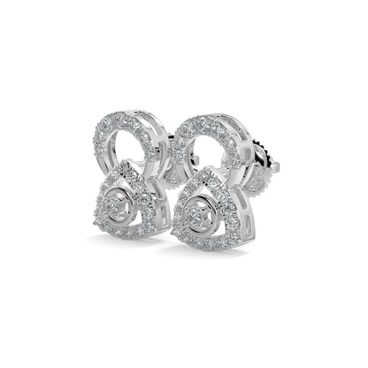 Whisper in the Winds Studs-White Gold