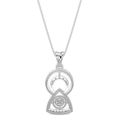 Whisper in Winds Pendant-White Gold