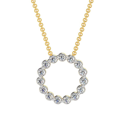 Brilliant Diamond Chain Necklace-Yellow Gold