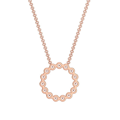 Brilliant Diamond Chain Necklace-Rose Gold