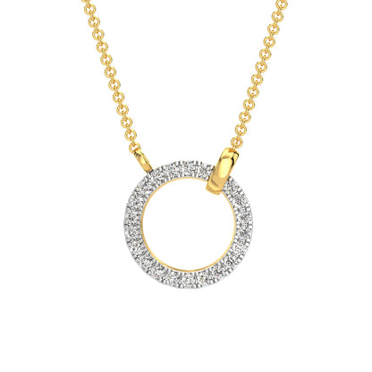 Luna Diamond Chain Necklace-Yellow Gold