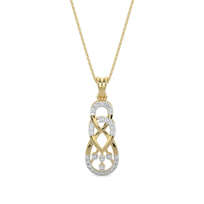 Delicate Droplets Pendant-Yellow Gold