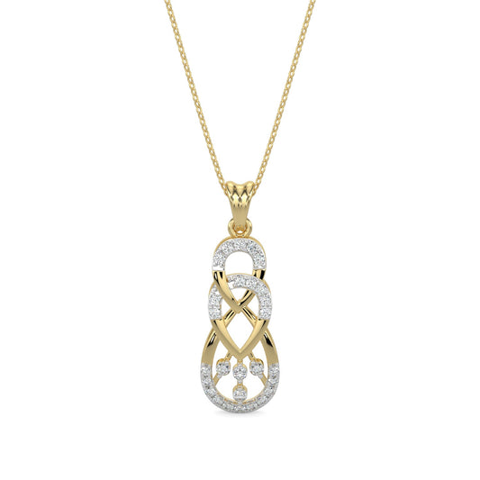 Delicate Droplets Pendant-Yellow Gold