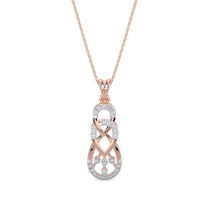Delicate Droplets Pendant-Rose Gold