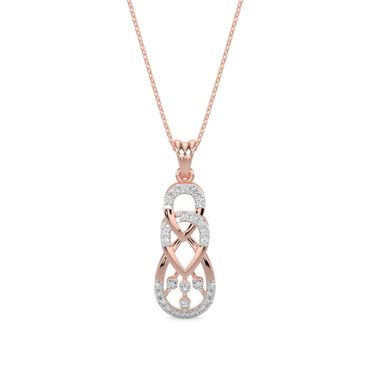 Delicate Droplets Pendant-Rose Gold