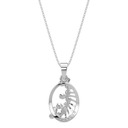 Subtle Shimmers Pendant-White Gold