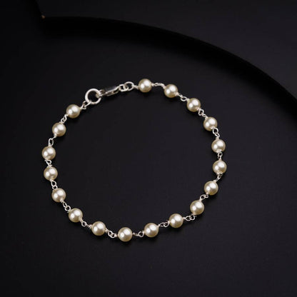 Silver Pearl Bracelet